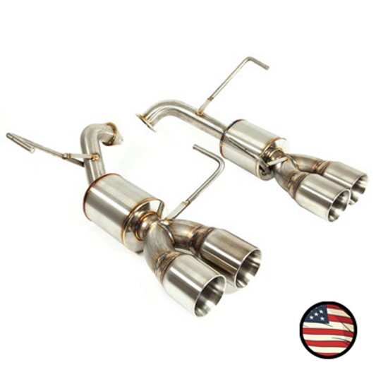 Nameless Axleback Exhaust - 2011-2014 WRX/STi Sedan - 5" Muffler - 3.5" Double Wall