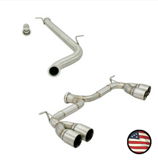 Nameless Catback Exhaust - 2015-2017 Golf R - Muffler Delete