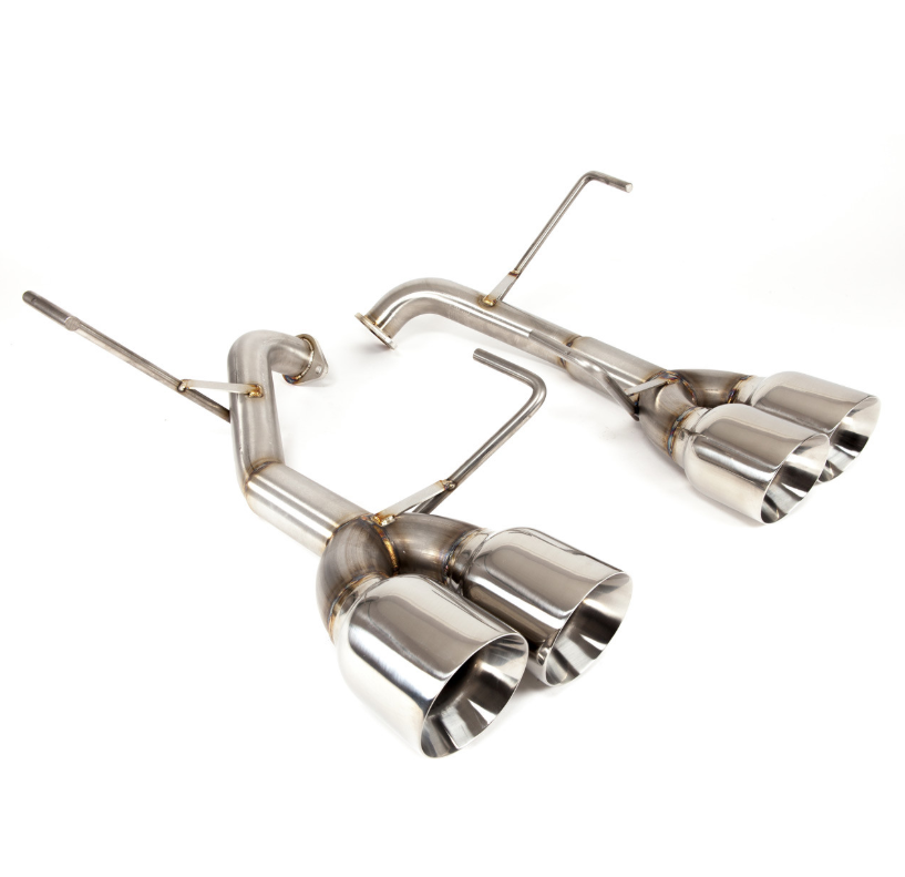 Nameless Catback Exhaust - 2019-2021 Subaru STi - Muffler Delete - 4" Double Wall Tips