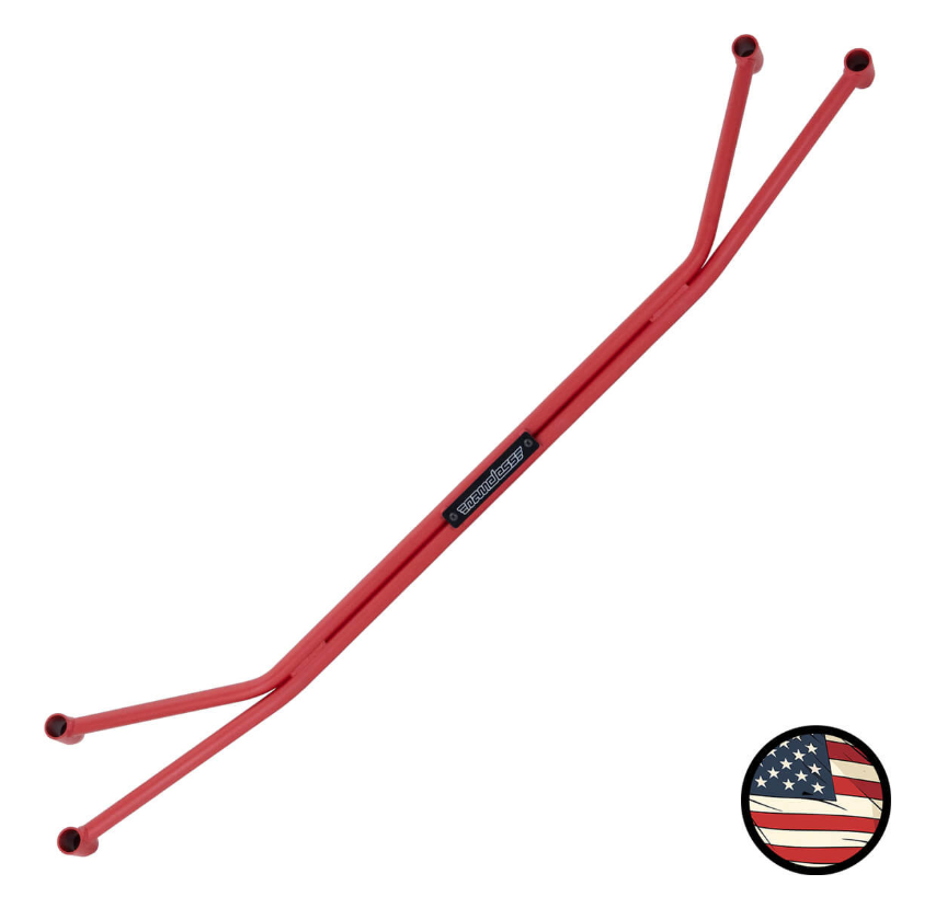 Nameless Front Strut Tower Brace - 2017-2023 Subaru Impreza Sedan - Wrinkle Red