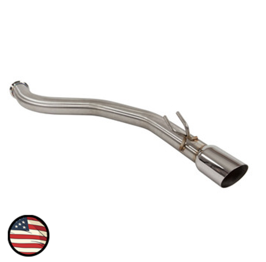 Nameless Axleback Exhaust - 2015-2021 WRX/2015-2018 STi - Track Pipe Muffler Delete - 4" Single Wall Tip