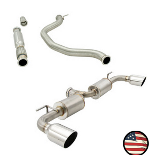 Nameless Catback Exhaust - 2015-2017 Volkswagen Mk7 GTi - 5" Mufflers