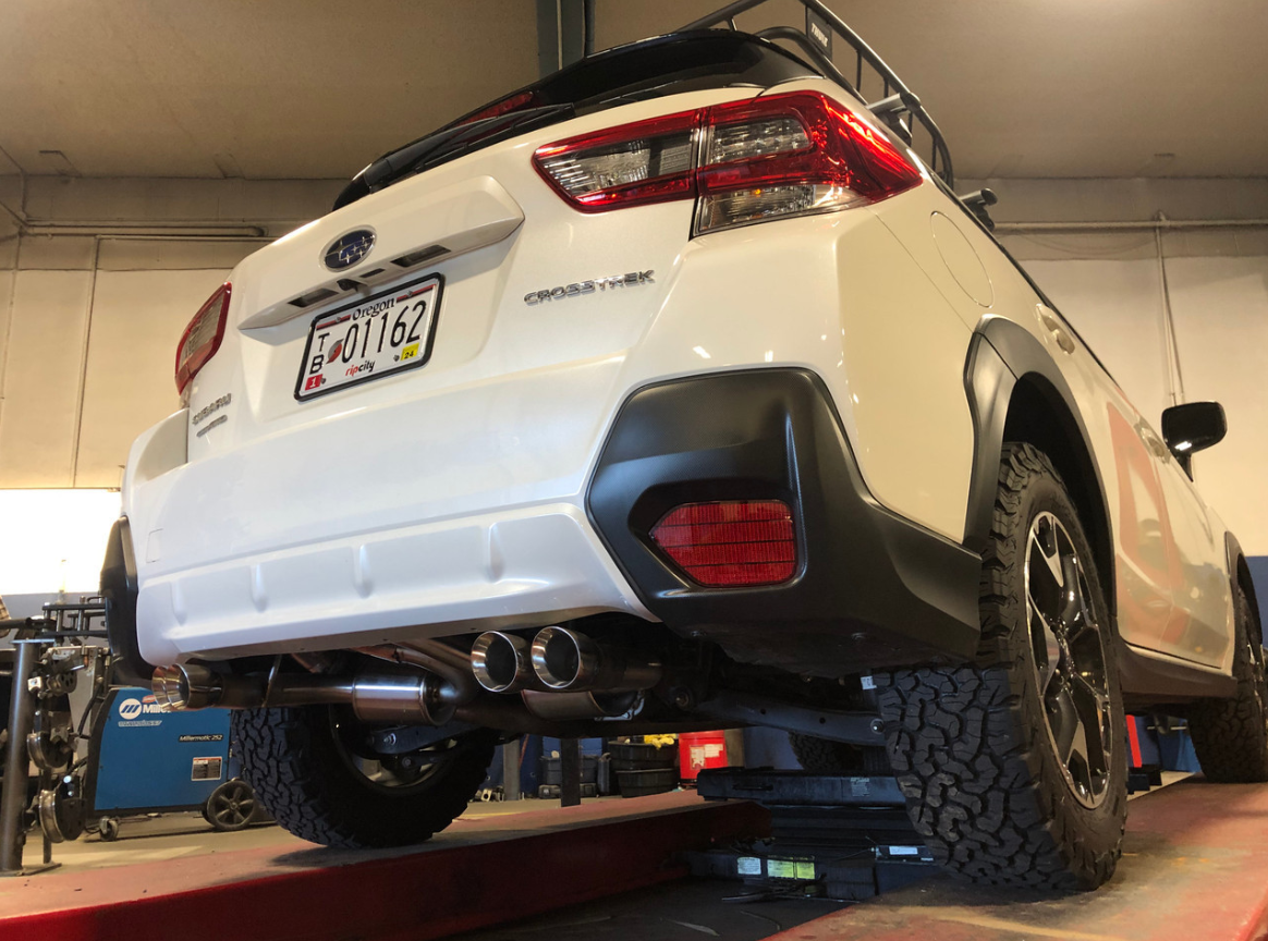 Nameless Axleback Exhaust - 2018-23 Crosstrek - Quad Exit - 5" Muffler