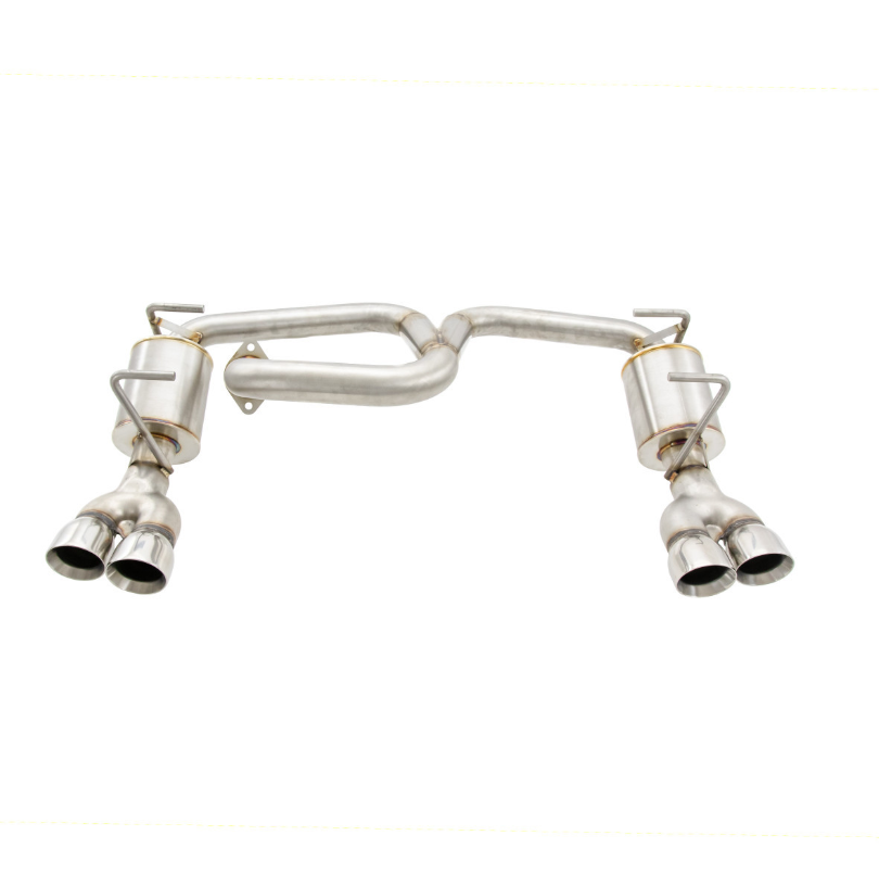 Nameless Axleback Exhaust - 2013-2017 Crosstrek - Quad Exit 5" Muffler - 3" Double Wall Tips