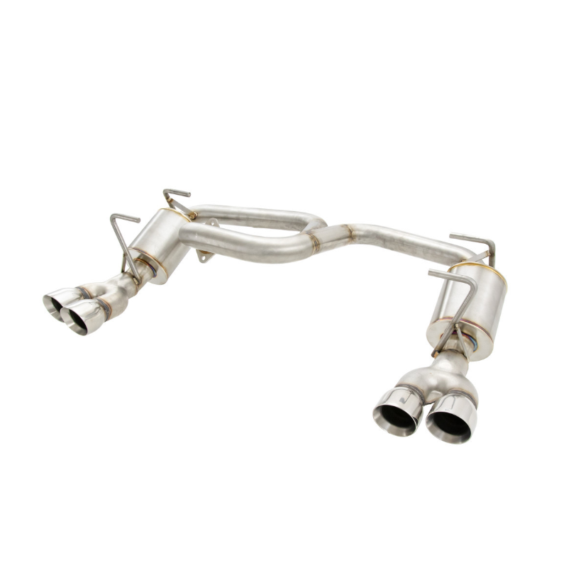 Nameless Axleback Exhaust - 2013-2017 Crosstrek - Quad Exit 5" Muffler - 3" Double Wall Tips