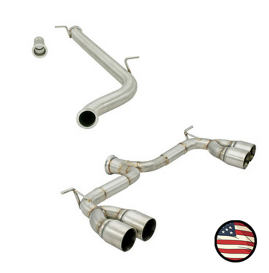 Nameless Catback Exhaust - 2018-21 Golf R - Muffler Delete