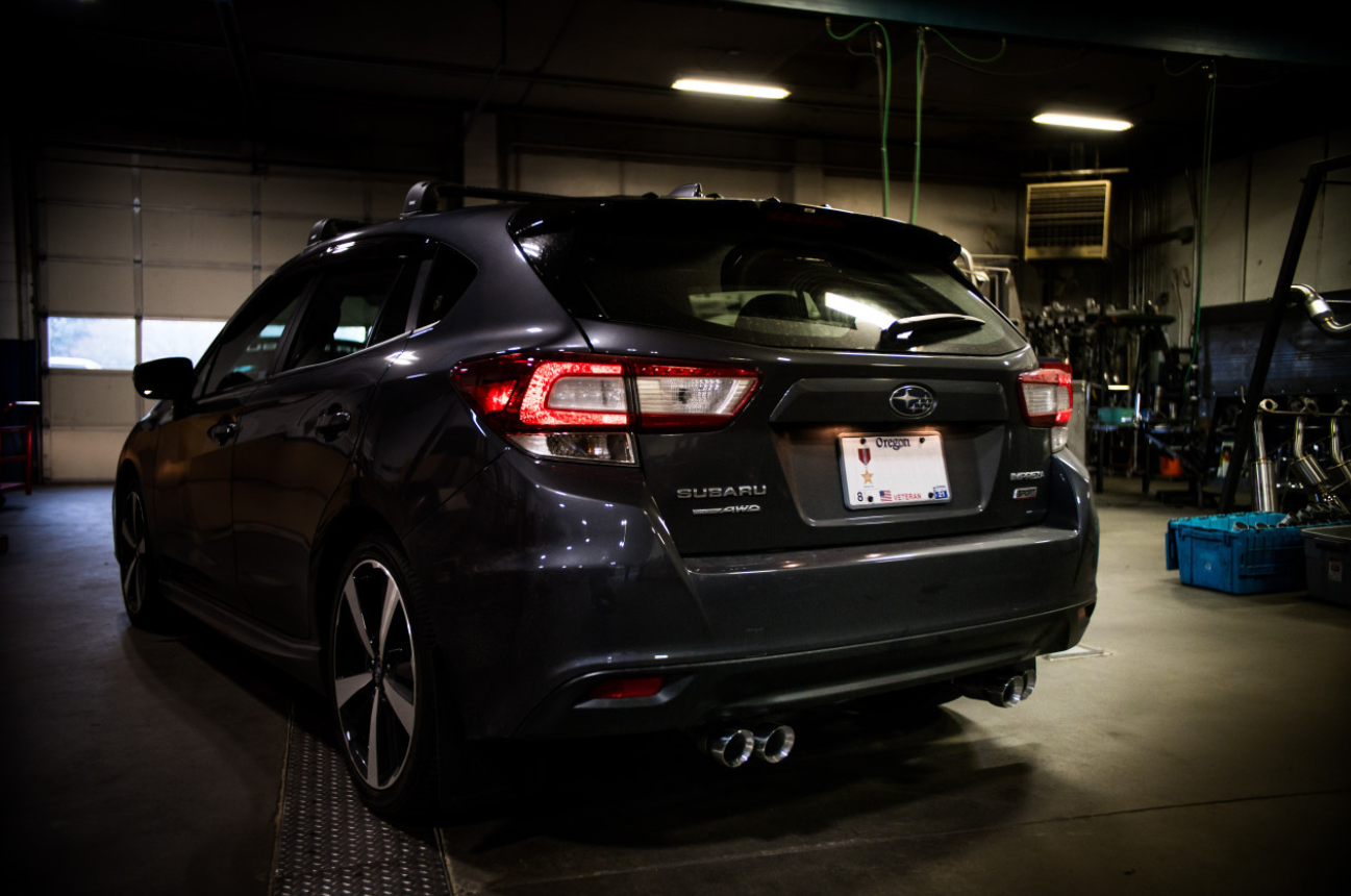 Nameless Axleback Exhaust - 2017-23 Impreza Wagon - 5" Muffler - Quad Exit - 3" Double Wall Tips
