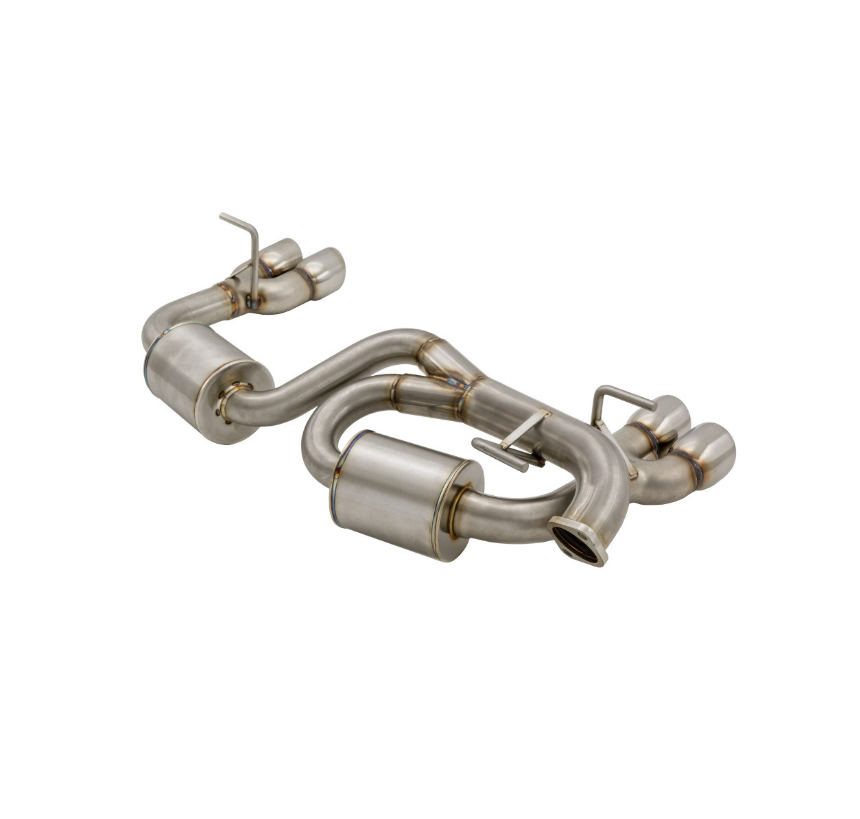 Nameless Axleback Exhaust - 2017-23 Impreza Wagon - 5" Muffler - Quad Exit - 3" Double Wall Tips