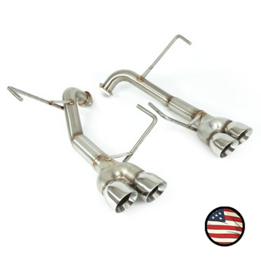 Nameless Axleback Exhaust - 2022+ Subaru WRX - Muffler Delete - 3" Double Wall Tips