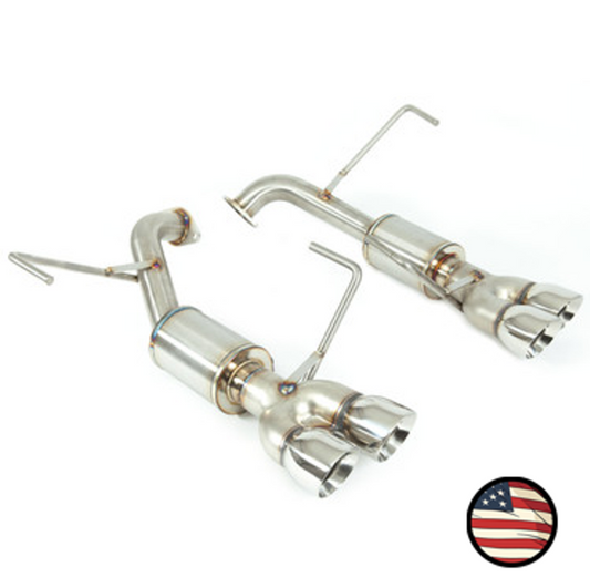 Nameless Axleback Exhaust - 2022+ Subaru WRX - 4" Muffler - 3" Double Wall Tips