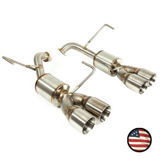 Nameless Axleback Exhaust - 2022+ Subaru WRX - 5" Muffler - 3.5" Double Wall Tips