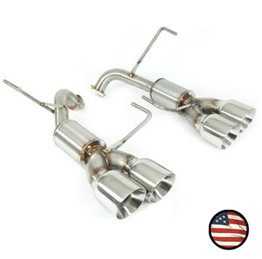 Nameless Axleback Exhaust - 2022+ Subaru WRX - 4" Muffler - 4" Double Wall Tips