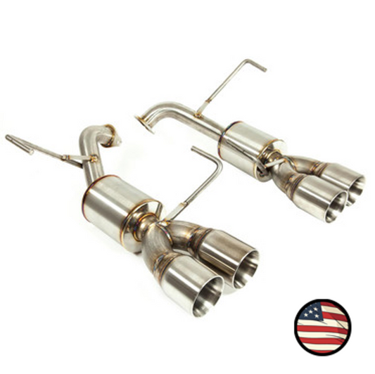 Nameless Axleback Exhaust - 2022+ Subaru WRX - 5" Muffler - 4" Double Wall Tips
