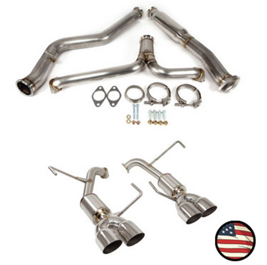 Nameless Catback Exhaust - 2022+ Subaru WRX - 4" Muffler - 3.5" Single Wall Tips
