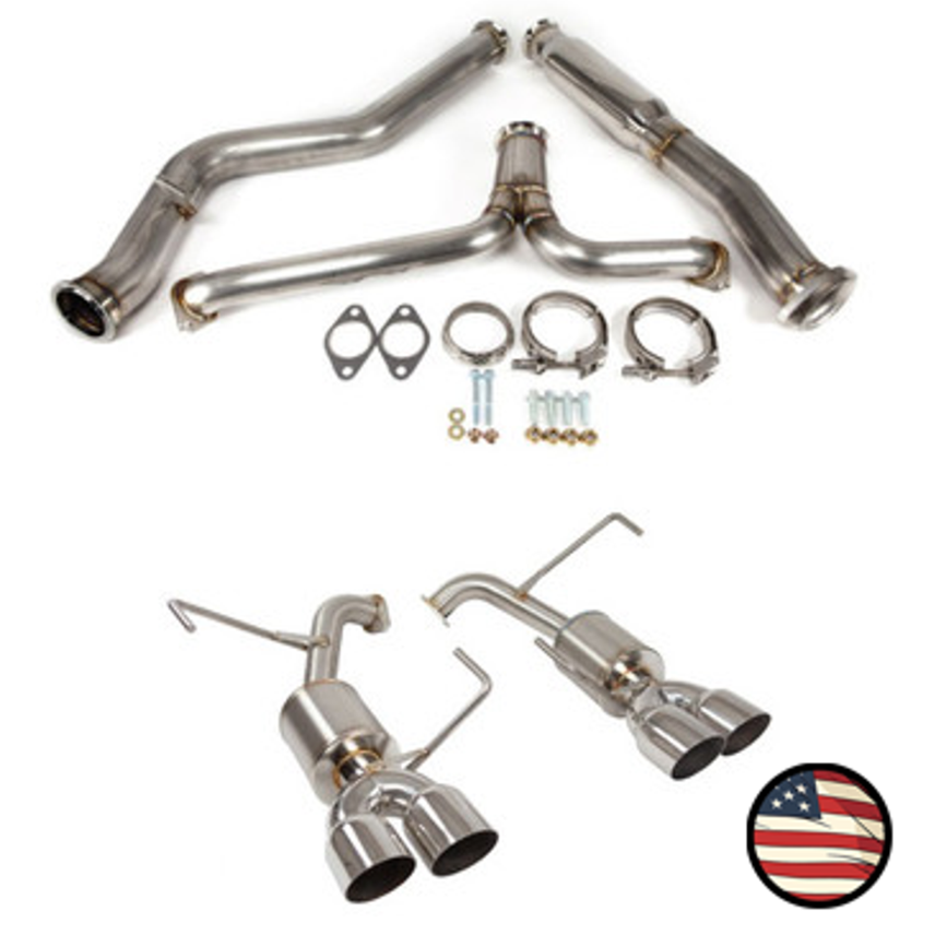 Nameless Catback Exhaust - 2022+ Subaru WRX - 5" Muffler - 3.5" Single Wall Tips