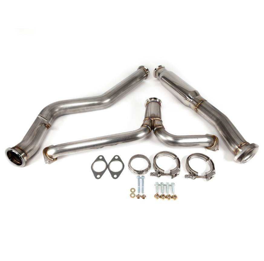 Nameless Catback Exhaust - 2022+ Subaru WRX - Muffler Delete - 3.5" Single Wall Neochrome Tips