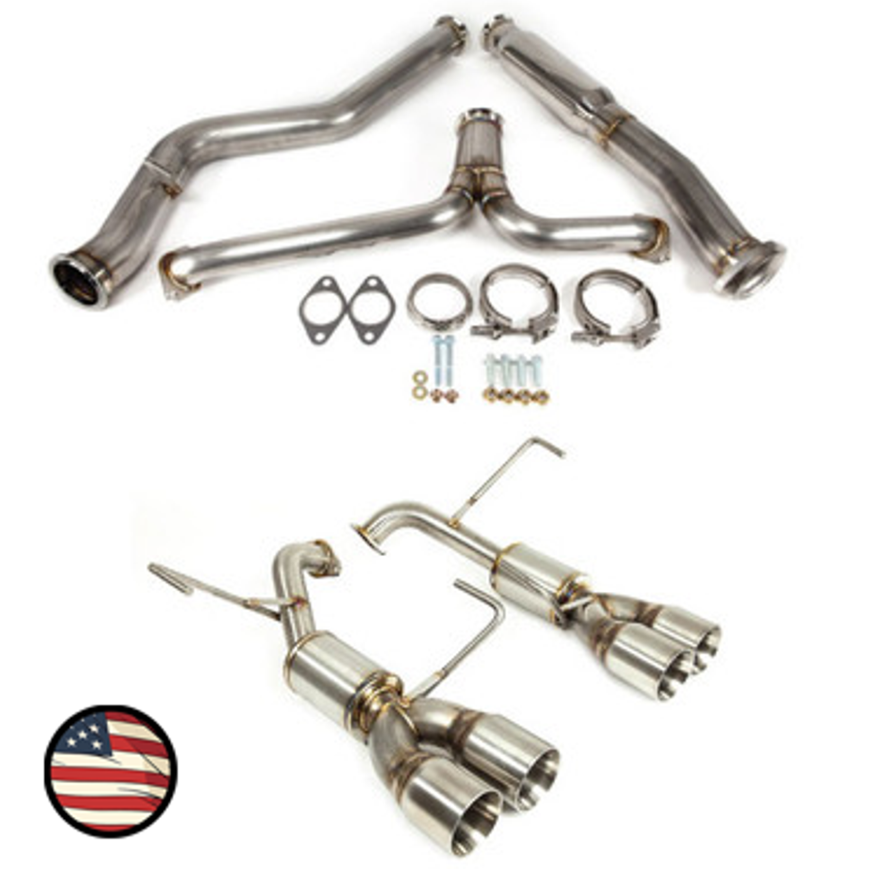 Nameless Catback Exhaust - 2022+ Subaru WRX - 4" Muffler - 3.5" Double Wall Tips