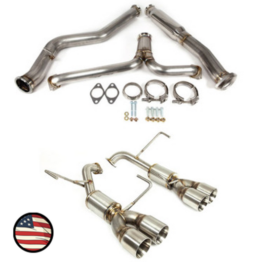 Nameless Catback Exhaust - 2022+ Subaru WRX - 4" Muffler - 3.5" Double Wall Tips
