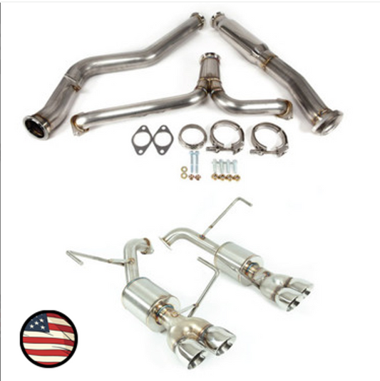 Nameless Catback Exhaust - 2022+ Subaru WRX - 5" Muffler - 3.5" Double Wall Tips