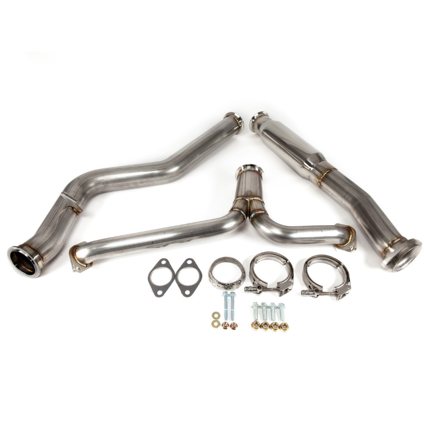 Nameless Catback Exhaust - 2022+ Subaru WRX - Muffler Delete - 4" Double Wall Tips
