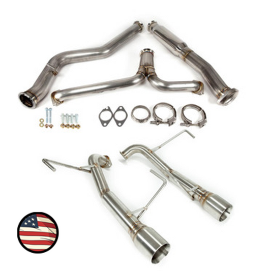 Nameless Catback Exhaust - 2008-2010 WRX Sedan - Muffler Delete