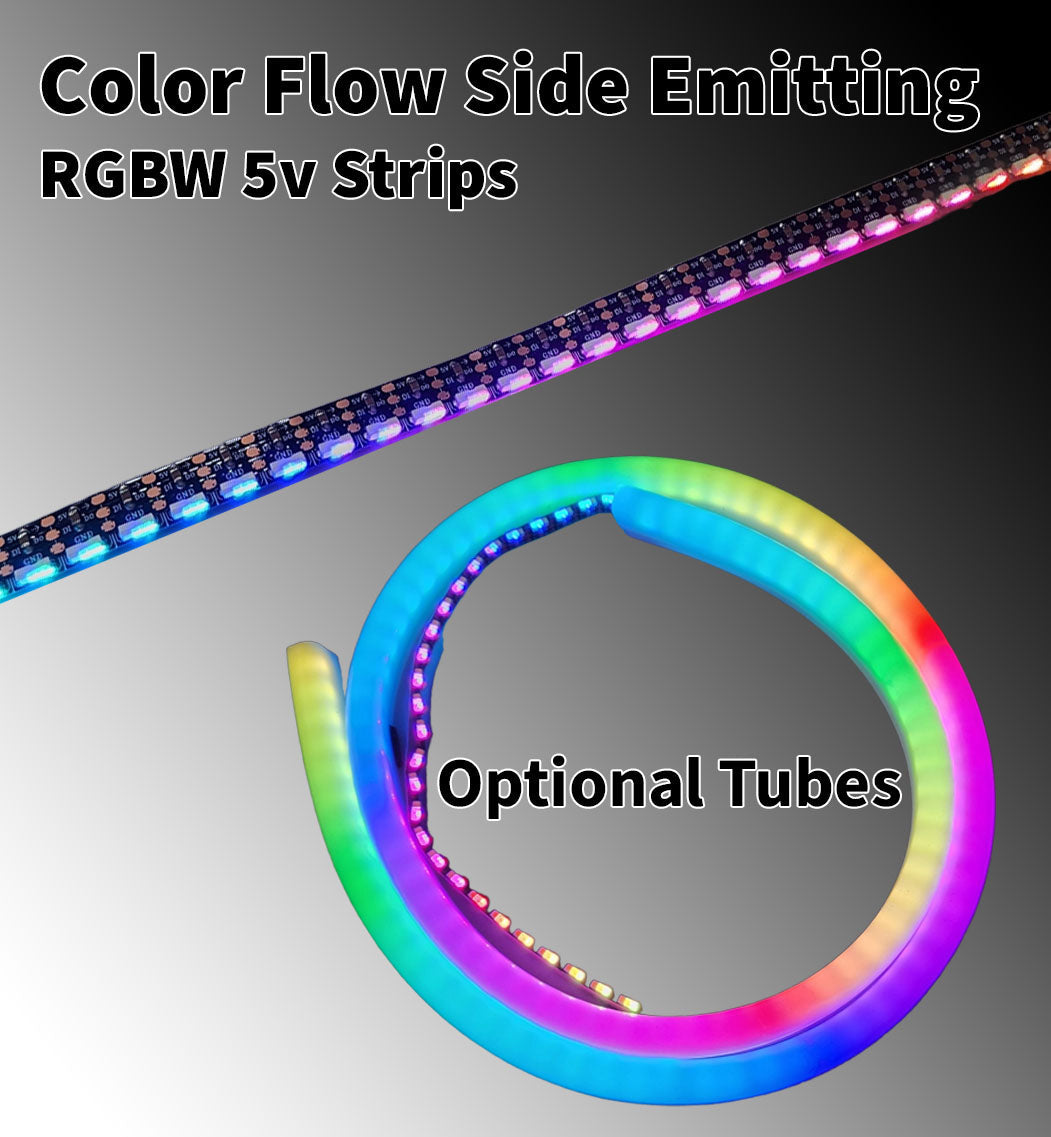Flow Series Side Emitting Strips - SK6805 RGBW