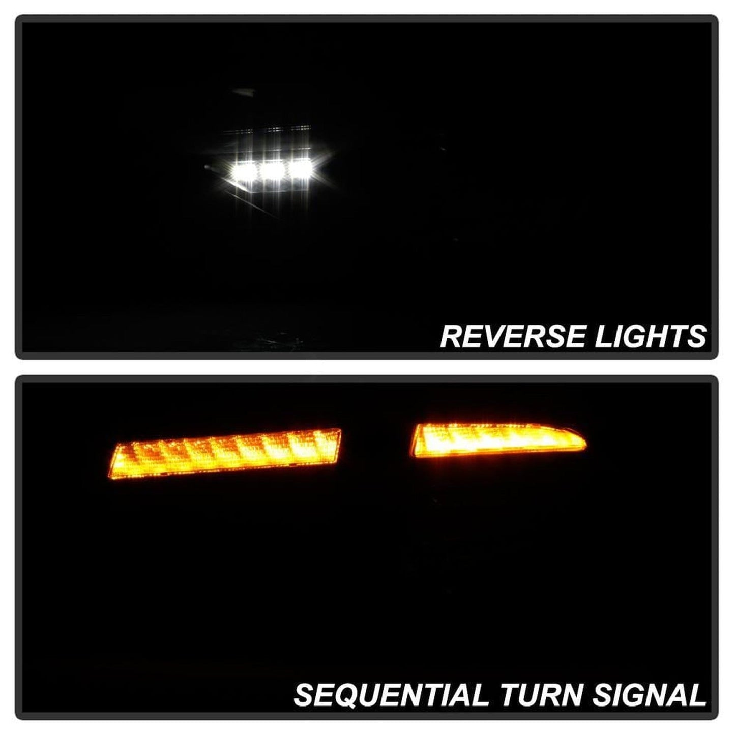 Spyder LED Tail Lights Seq Signal Black Subaru WRX Hatchback 2008-2014 | 5086730