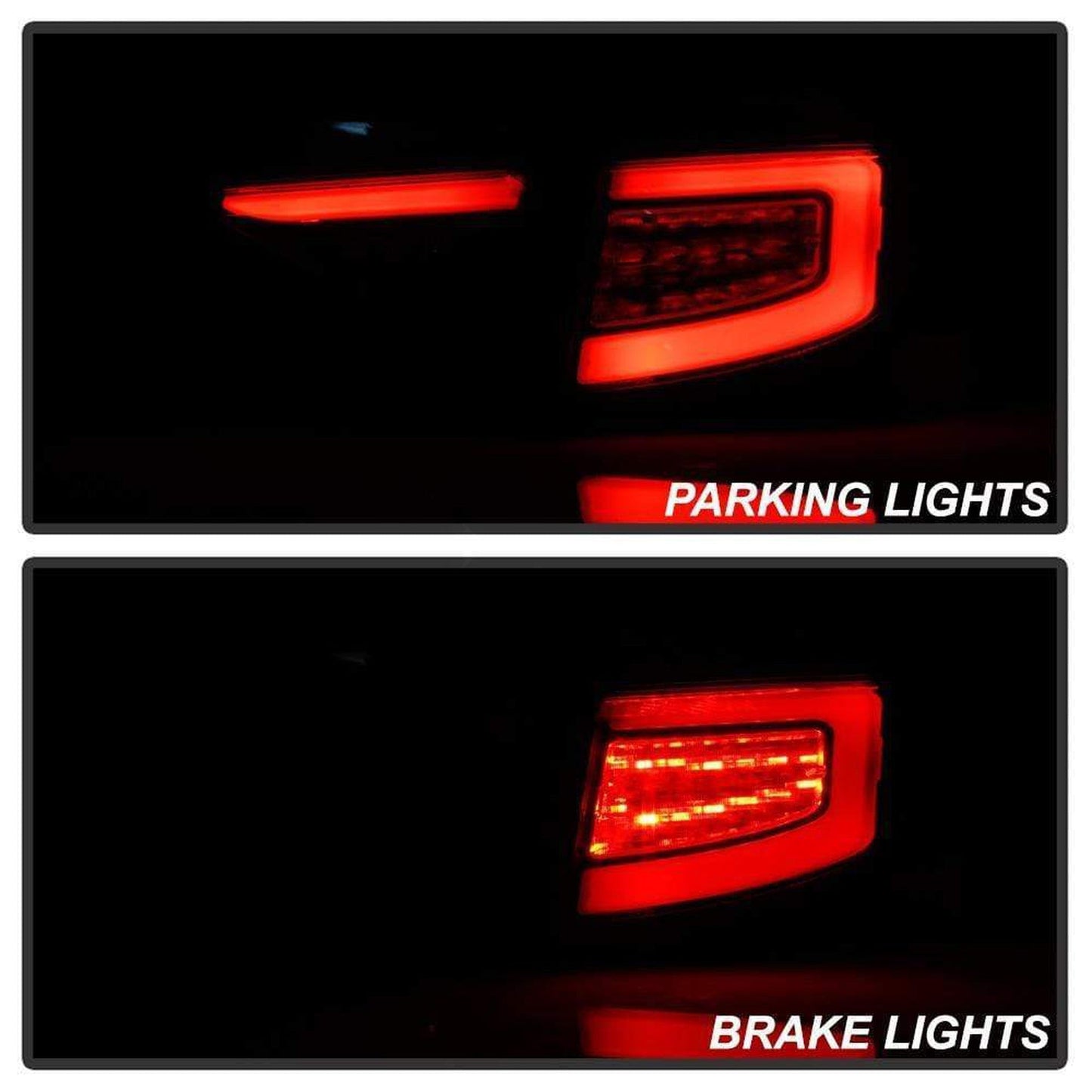 Spyder LED Tail Lights Seq Signal Black Subaru WRX Hatchback 2008-2014 | 5086730