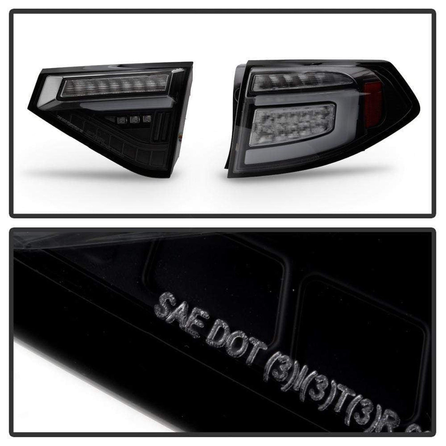 Spyder LED Tail Lights Sequential Black Smoke Subaru WRX Hatch 08-14 / STI Hatch 08-14 | 5086747