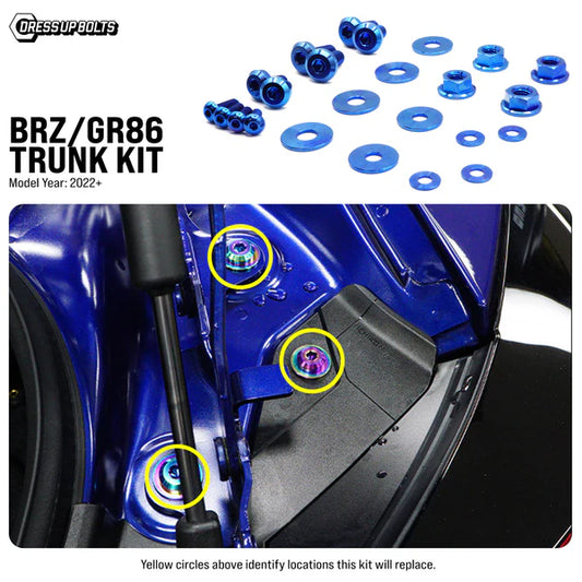 Titanium Hardware Trunk Kit - Toyota GR86/Subaru BRZ (2022+)