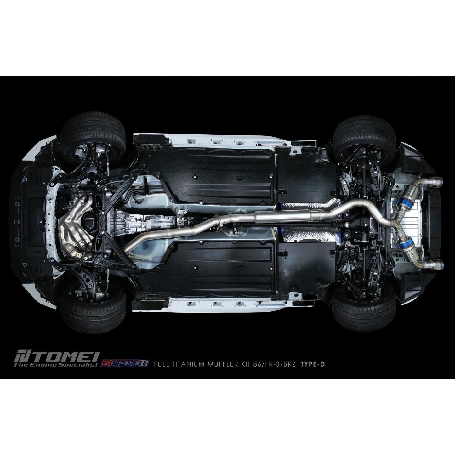 Tomei Expreme Ti Type D Titanium Cat Back Exhaust Subaru BRZ 13-25 / Toyota 86 17-25 | TB6090-SB05B
