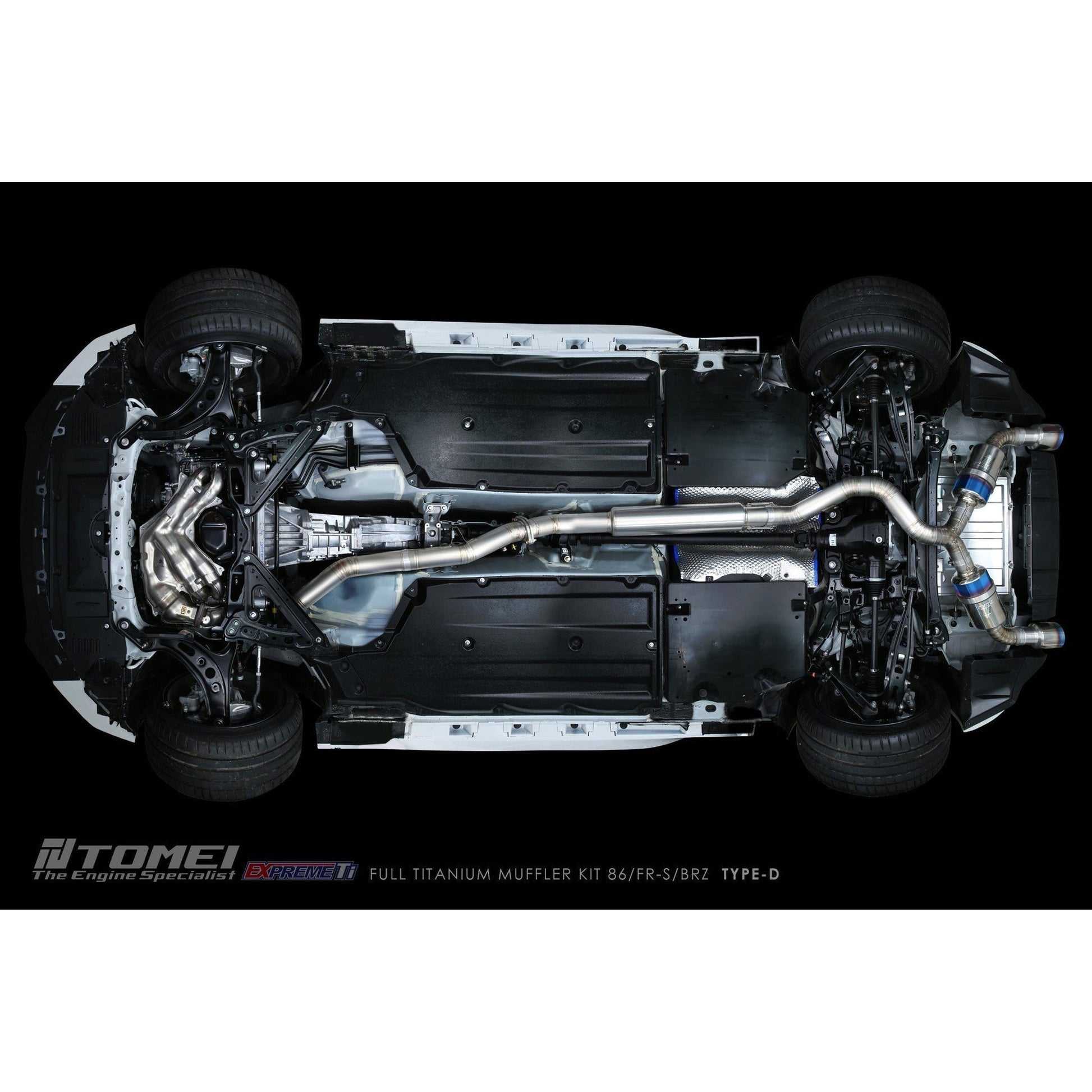 Tomei Expreme Ti Type D Titanium Cat Back Exhaust Subaru BRZ 13-25 / Toyota 86 17-25 | TB6090-SB05B