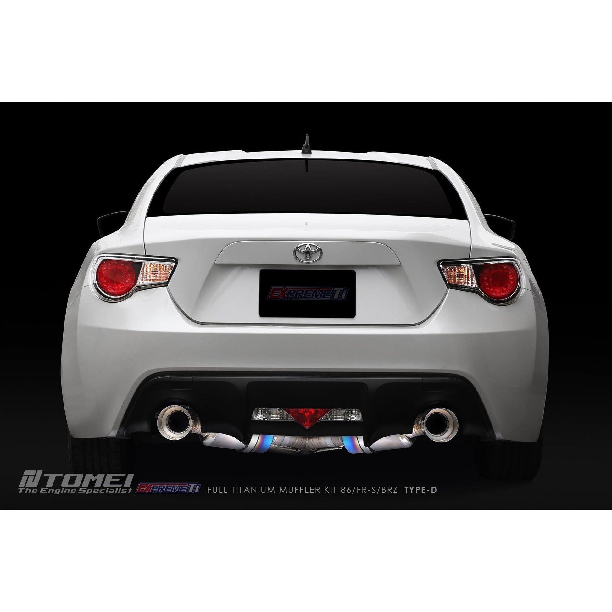 Tomei Expreme Ti Type D Titanium Cat Back Exhaust Subaru BRZ 13-25 / Toyota 86 17-25 | TB6090-SB05B