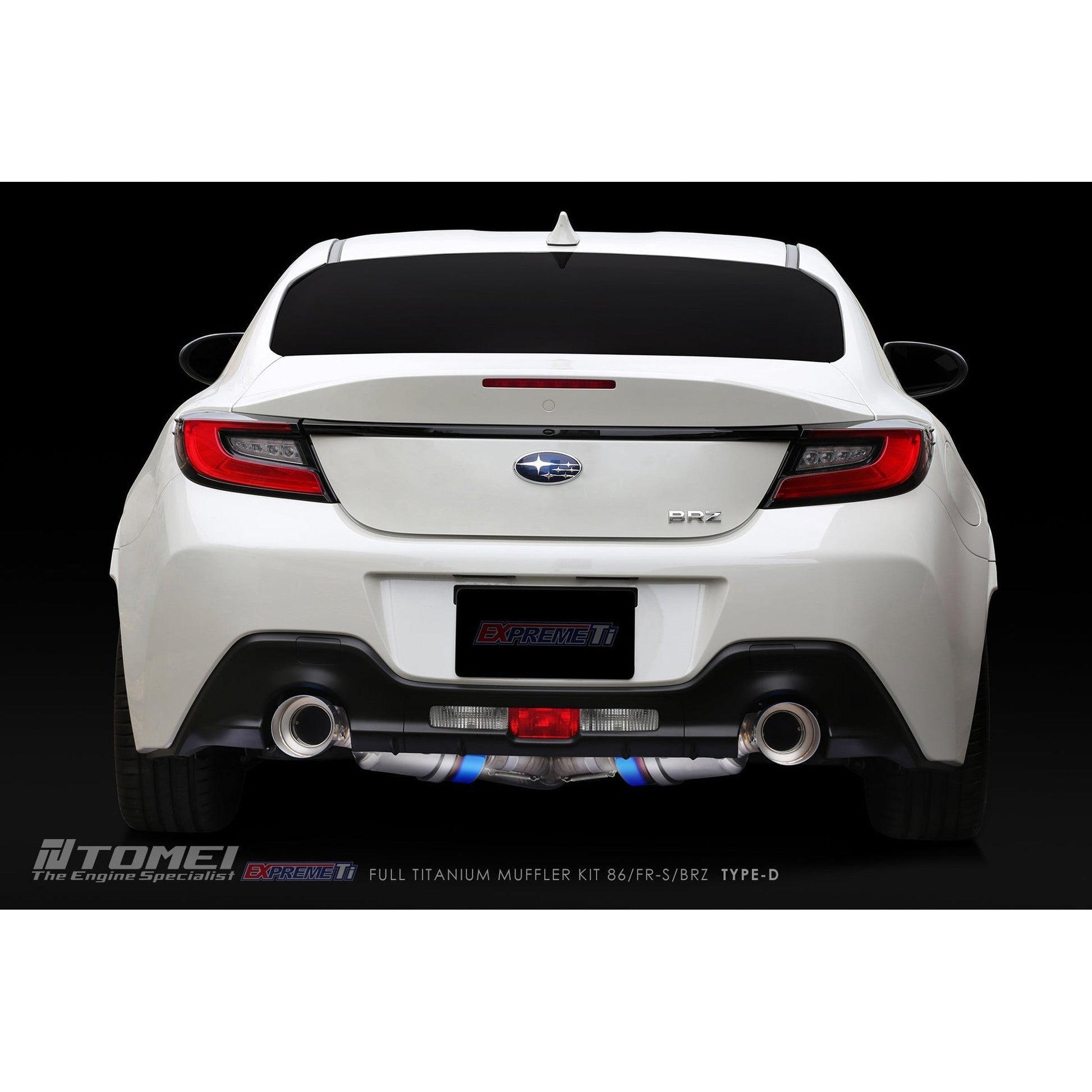 Tomei Expreme Ti Type D Titanium Cat Back Exhaust Subaru BRZ 13-25 / Toyota 86 17-25 | TB6090-SB05B