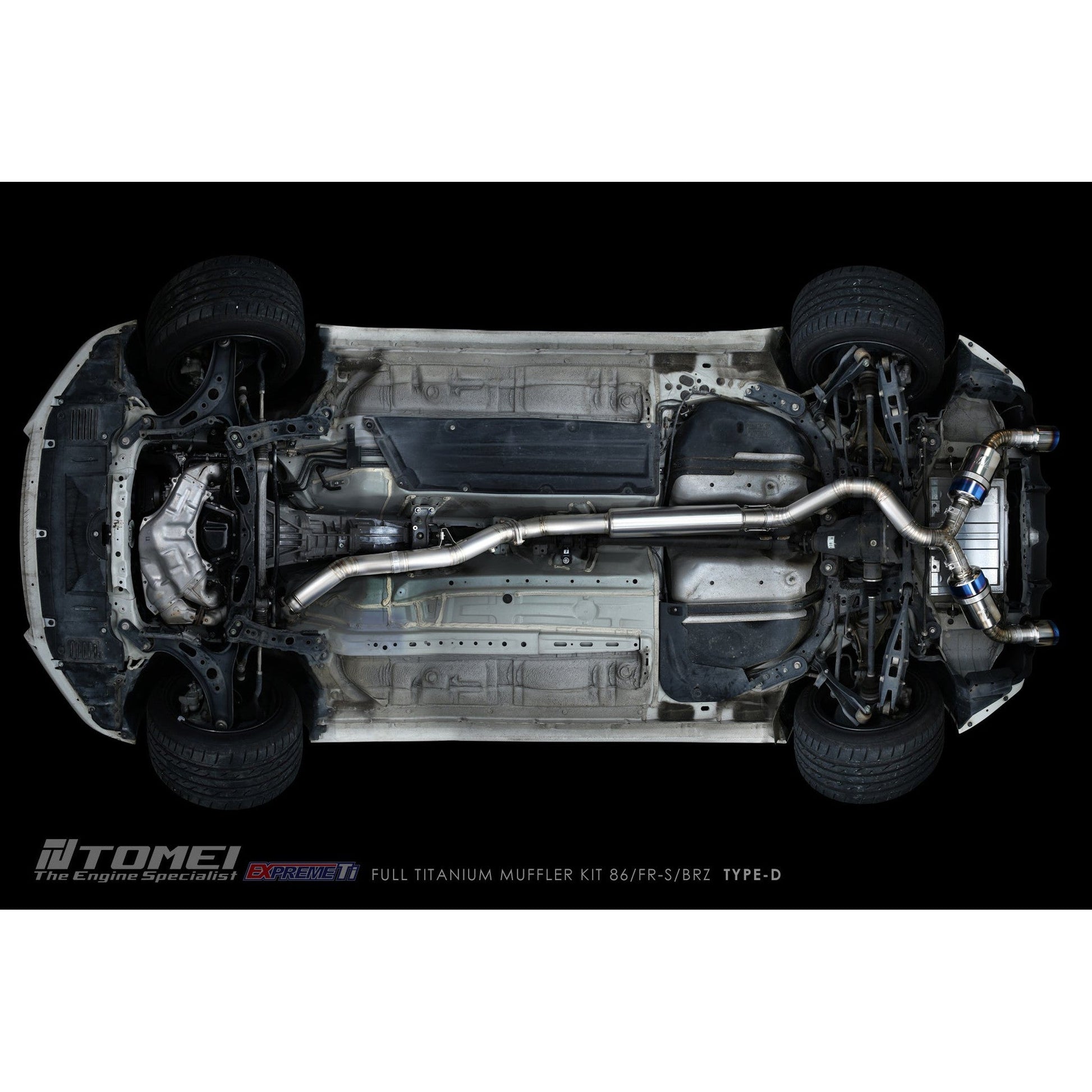 Tomei Expreme Ti Type D Titanium Cat Back Exhaust Subaru BRZ 13-25 / Toyota 86 17-25 | TB6090-SB05B