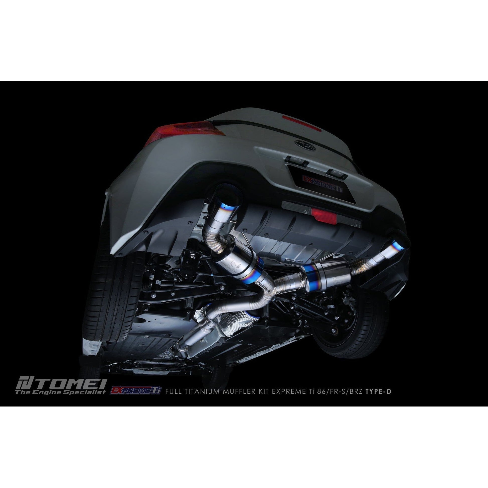 Tomei Expreme Ti Type D Titanium Cat Back Exhaust Subaru BRZ 13-25 / Toyota 86 17-25 | TB6090-SB05B