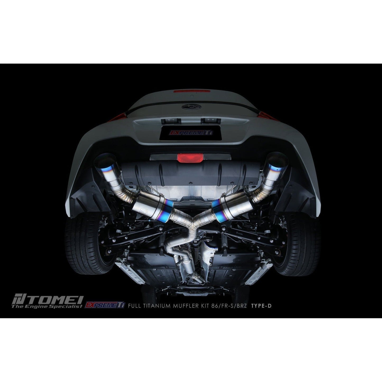Tomei Expreme Ti Type D Titanium Cat Back Exhaust Subaru BRZ 13-25 / Toyota 86 17-25 | TB6090-SB05B