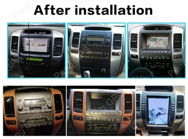 AuCAR Car GPS Navigation For Toyota Land Cruiser/Prado 120 / Lexus GX470 Headunit Multimedia Radio Tape recorder