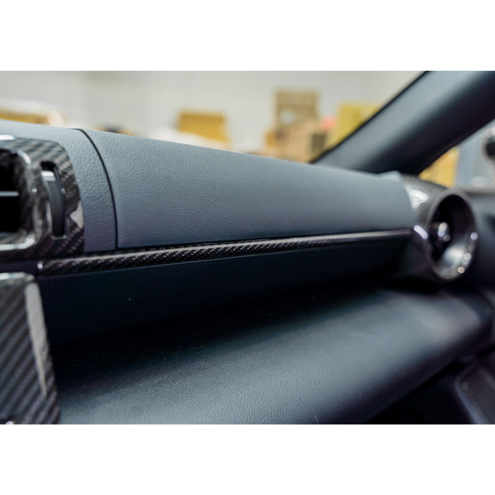 JDMuscle 22+ BRZ/GR86 Tanso Dry Carbon Fiber Passenger Dash Trim Cover | JDM-ZD8-PDT#DCF