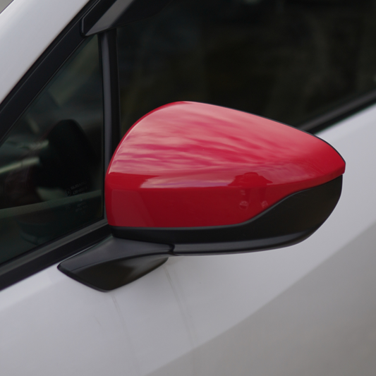 JDMuscle 22-25 WRX  Mirror Covers Replacements | 2PC Set, Paint Matched / Gloss Black / Cherry Red