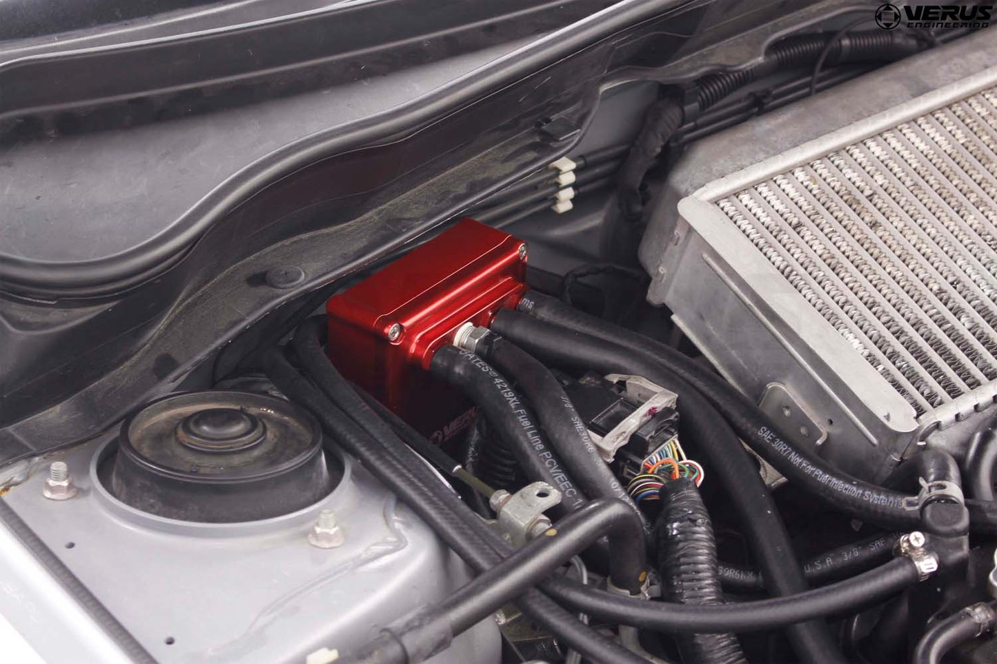 Verus Engineering Air Oil Separator (AOS) Red 08-14 WRX / STI | A0259A-RED