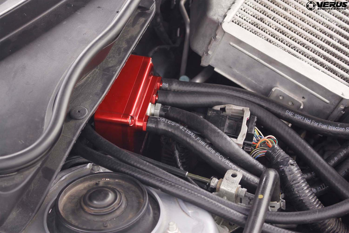 Verus Engineering Air Oil Separator (AOS) Red 08-14 WRX / STI | A0259A-RED
