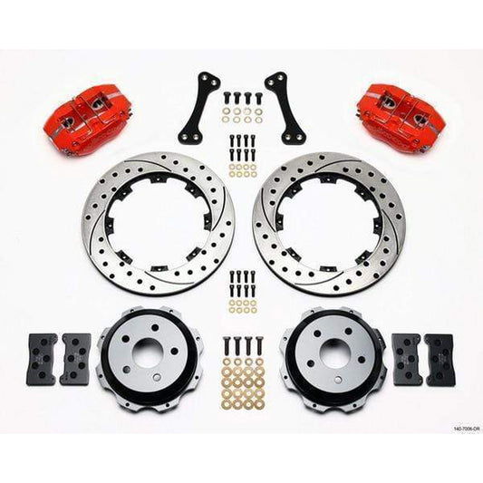 Wilwood Dynapro Red Slotted Rear Brake Kit 2002-2005 Subaru WRX
