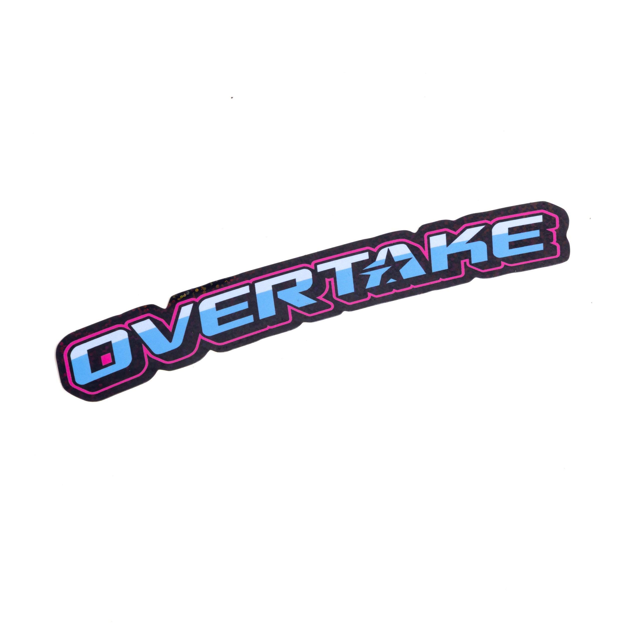 OVERTAKE Retro Text Sticker – AutoSpec Design