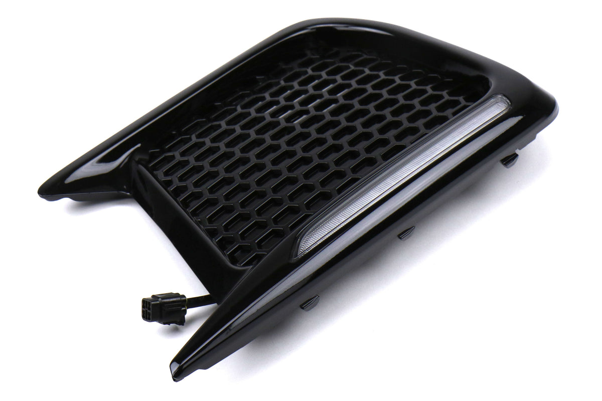 OLM Facelift JDM Style DRL / Sequential Turn Signal Bezel (No Fog Hole) - 18+ WRX* / STI