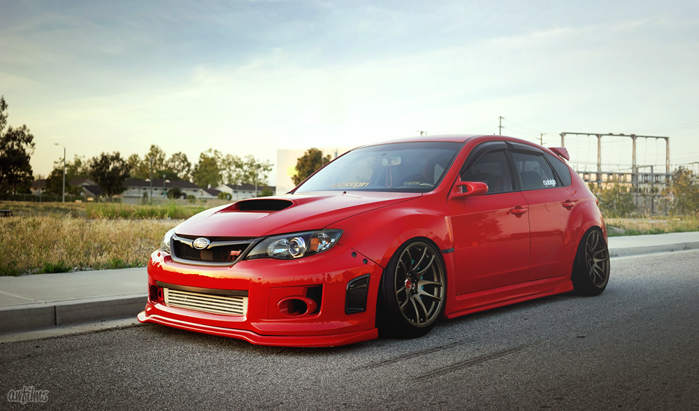 Move Over Racing Subaru STI Front Bumper Quick Release Kit – Anodized Black/Blue/Red