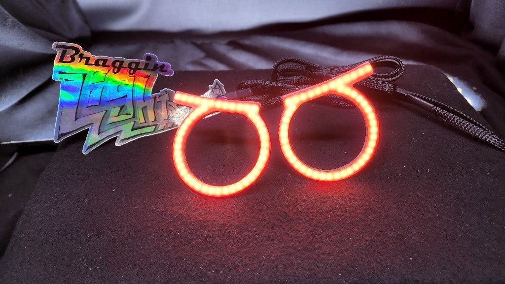 Angry Eye RGB halos - Includes controller with DRL and Turn Signal Inputs