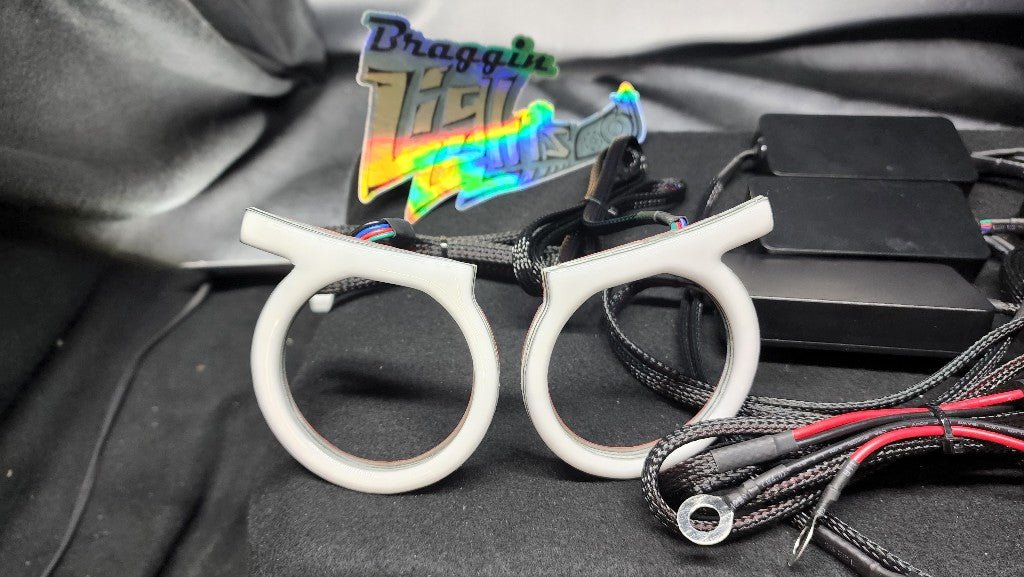 Angry Eye RGB halos - Includes controller with DRL and Turn Signal Inputs