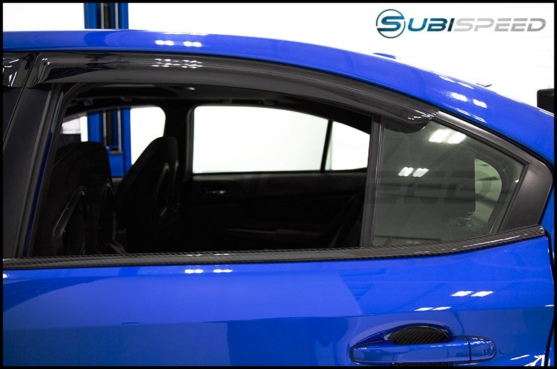 OLM LE Dry Carbon Lower Window Sill Covers - 2015-2021 Subaru WRX / STI