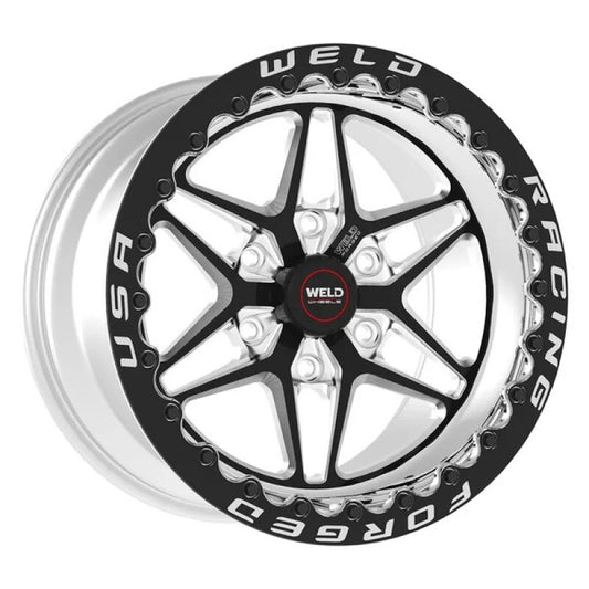 Weld S81 17x10 / 5x4.5 BP / 8.0in. BS (64mm Offset) Black Wheel 3.18 ID (Low Pad)